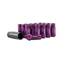 Load image into Gallery viewer, Muteki SR48 Extended Open End Steel Wheel Nuts Purple 20 +1