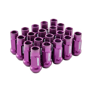 Muteki SR48 Extended Open End Steel Wheel Nuts Purple 20 +1